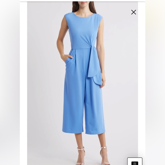 Tahari ASL Scuba Crepe Side Knot Jumpsuit